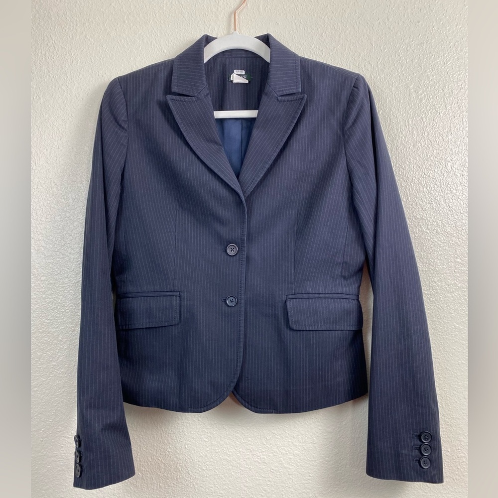 J. Crew Navy Blue Blazer Suit Jacket Women’s 4 Career‎ Office Academia Formal